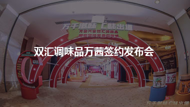 双汇调味品万茜签约发布会