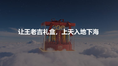 让王老吉礼盒，上天入地下海